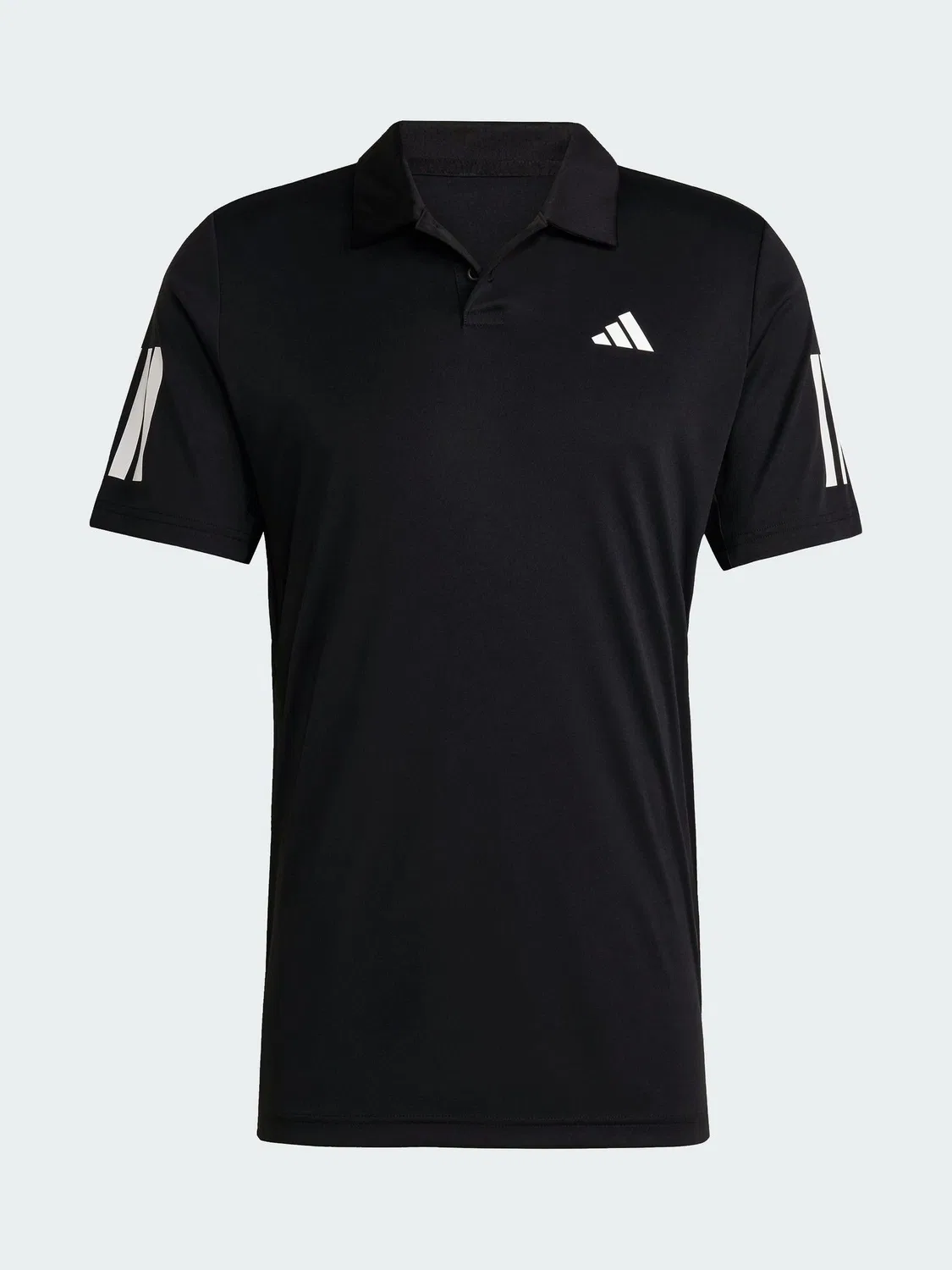 Поло теннисное Club Tennis с 3-полосками adidas, черный — фото 4
