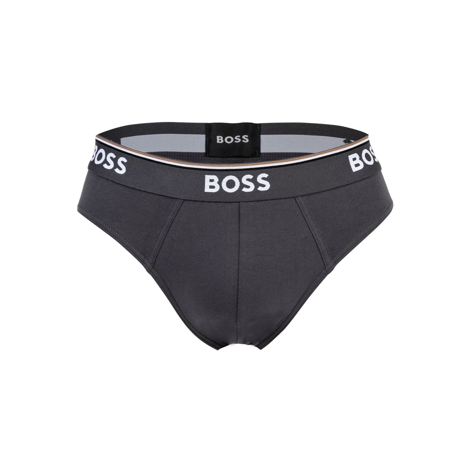 Мужские трусы-слипы с логотипом на поясе BOSS, Blue — фото 4