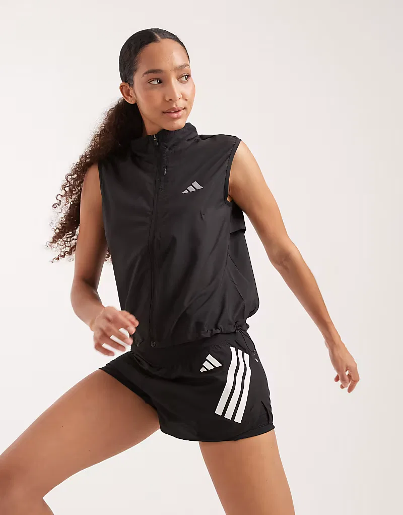 Майка-борцовка Running Essentials Adidas, черный