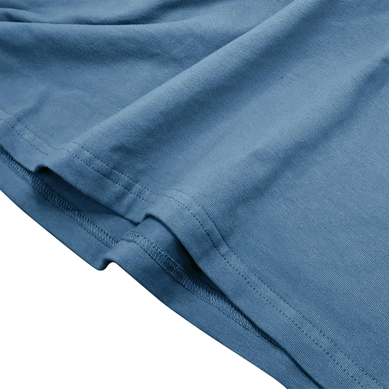 Мужская облегающая футболка с длинным рукавом Vintage, Blue — фото 4
