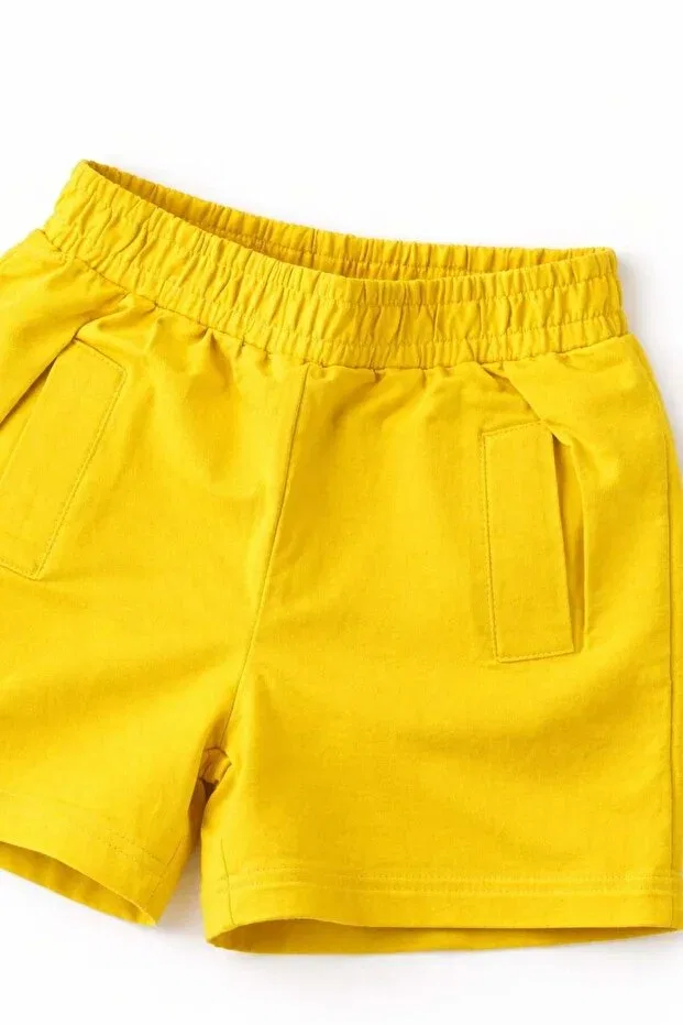 Детские шорты для девочек хлопковые Nk Kids, Yellow — фото 3
