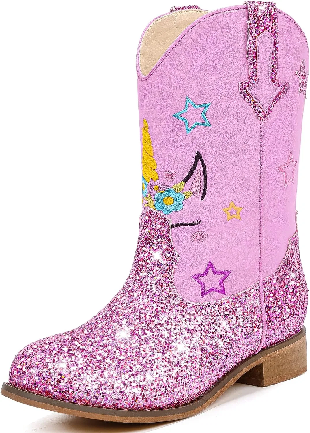 Детские сапоги для девочек с принтом Unicorn Motasha, Unicorn Purple