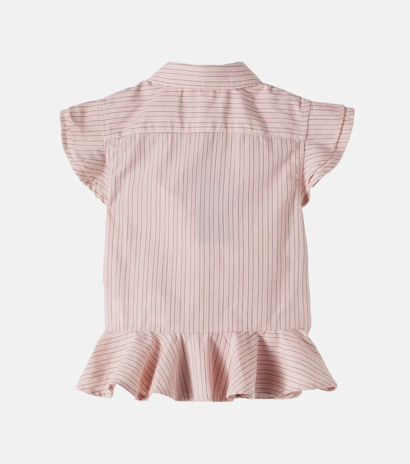 Блузка с рюшами и воротником Питер Пэн Polo Ralph Lauren Kids, розовый — фото 3