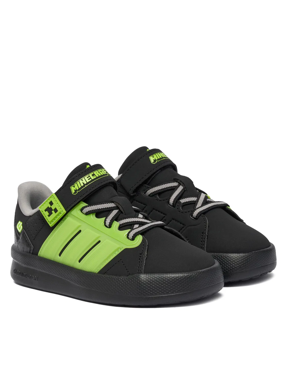 Кроссовки для мальчика Minecraft Lightorama Court Shoes Children Adidas, черный — фото 2