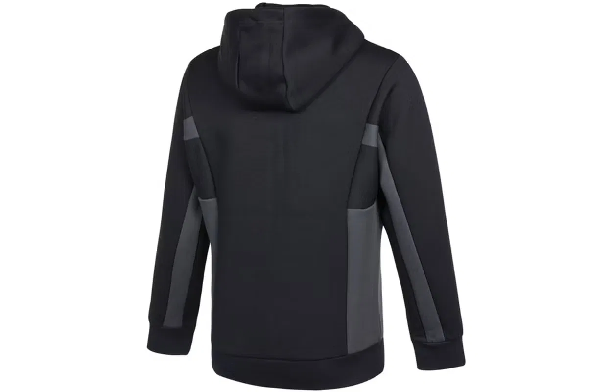 Спортивная куртка с капюшоном на молнии Adidas, черная — фото 2