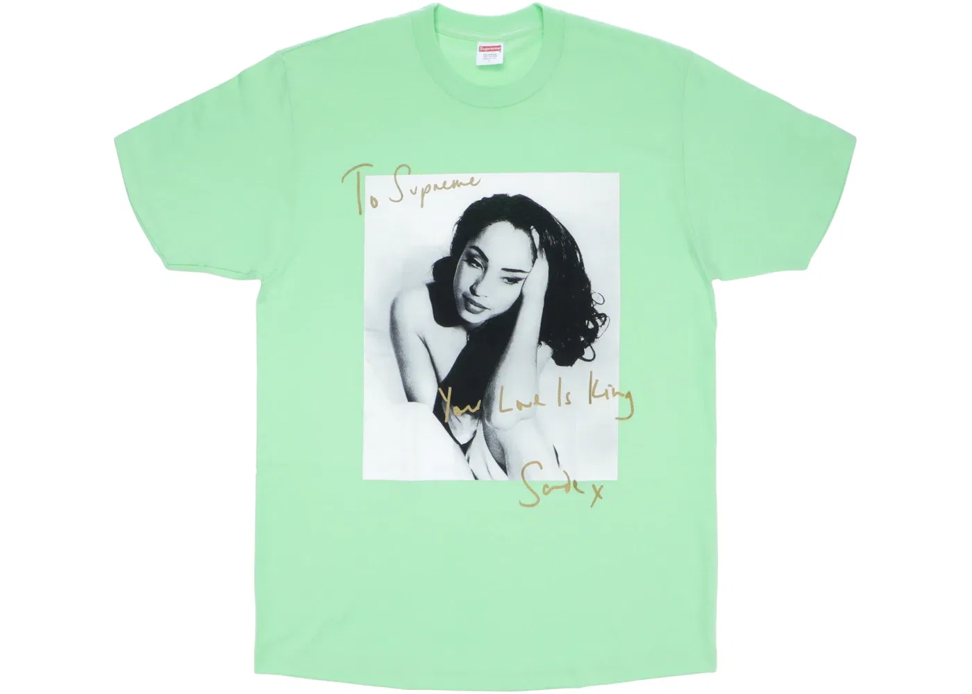 Мужская футболка из хлопка Supreme Tee, Light Green