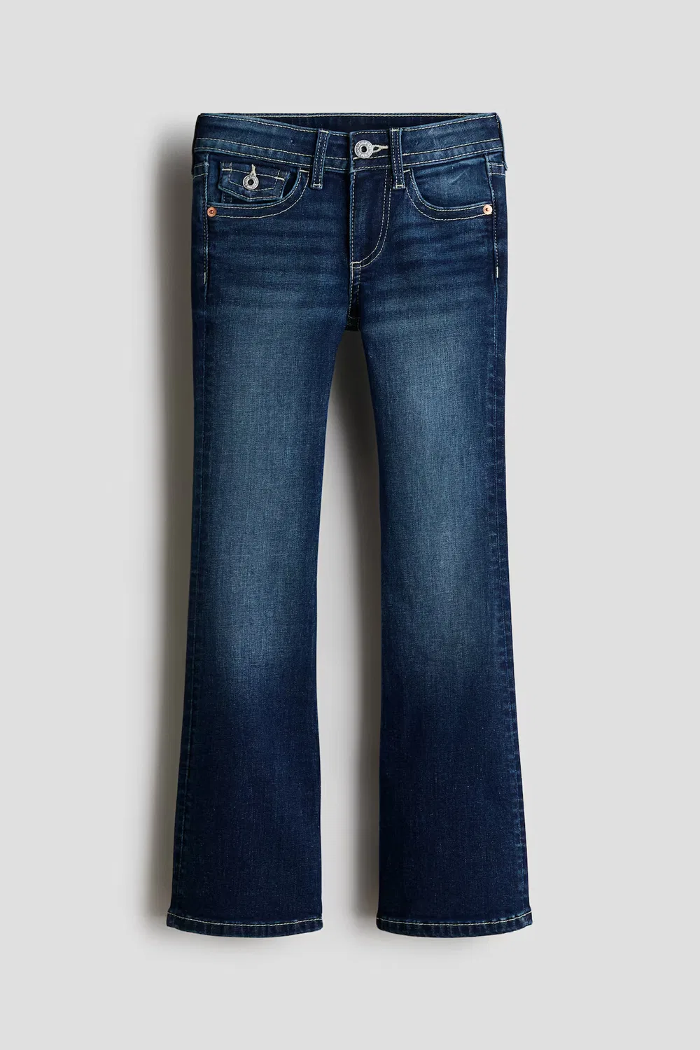 Джинсы-Клеш с низкой посадкой H&M, Dunkles Denimblau