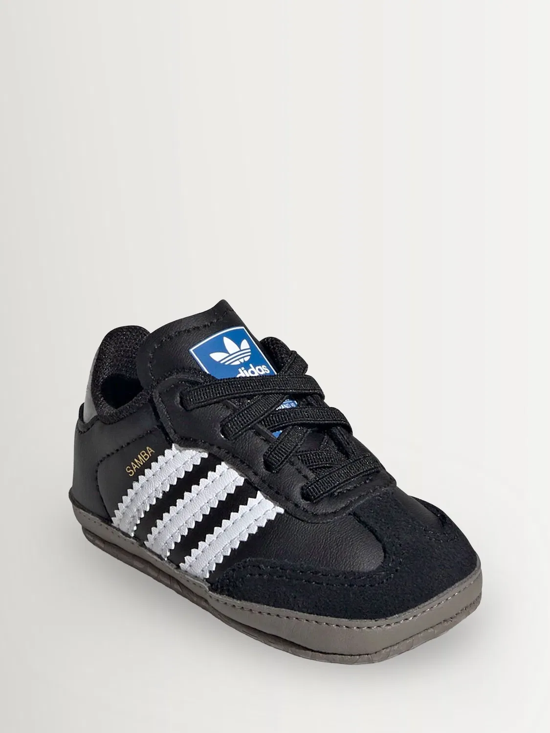 Кроссовки Samba Crib, adidas Originals, черно-белые — фото 4