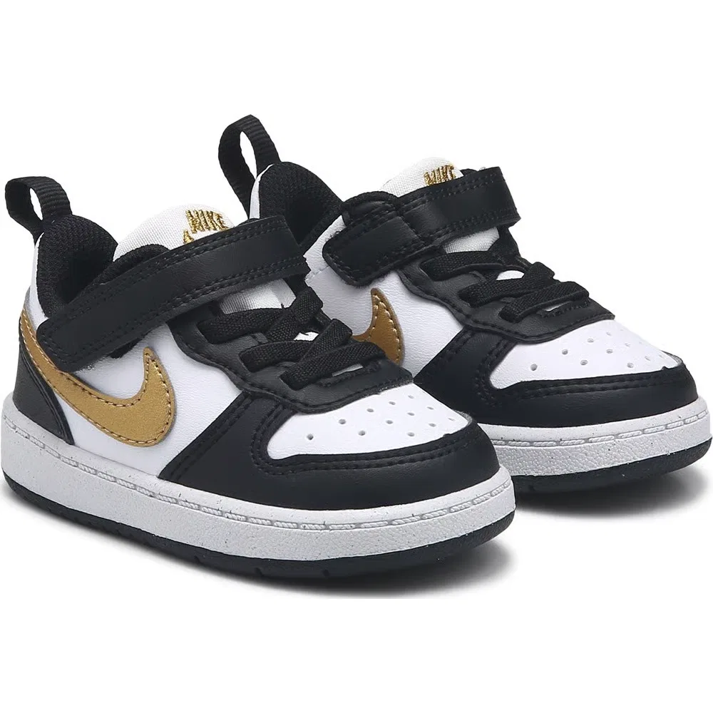 Детские низкие кроссовки Court Borough 2 Nike, Black/Gold