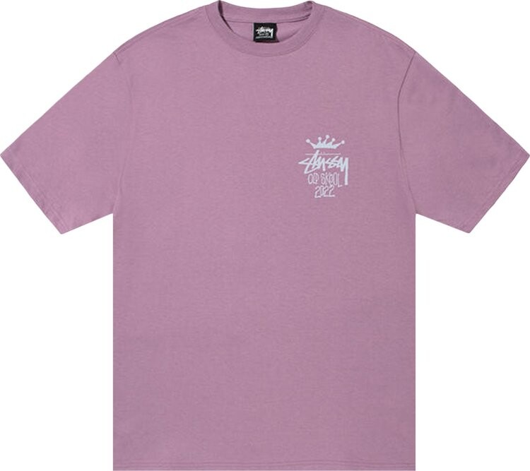 

Футболка Stussy Old Skool 22 Tee 'Orchid', фиолетовый