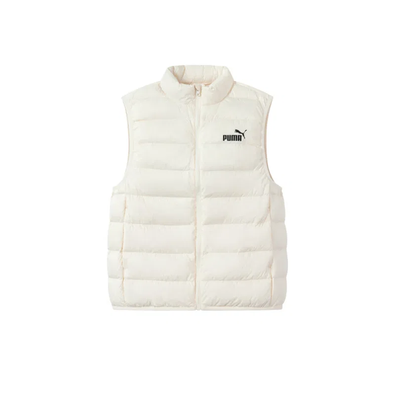 Детский жилет с воротником-стойкой PUMA, Pearl White