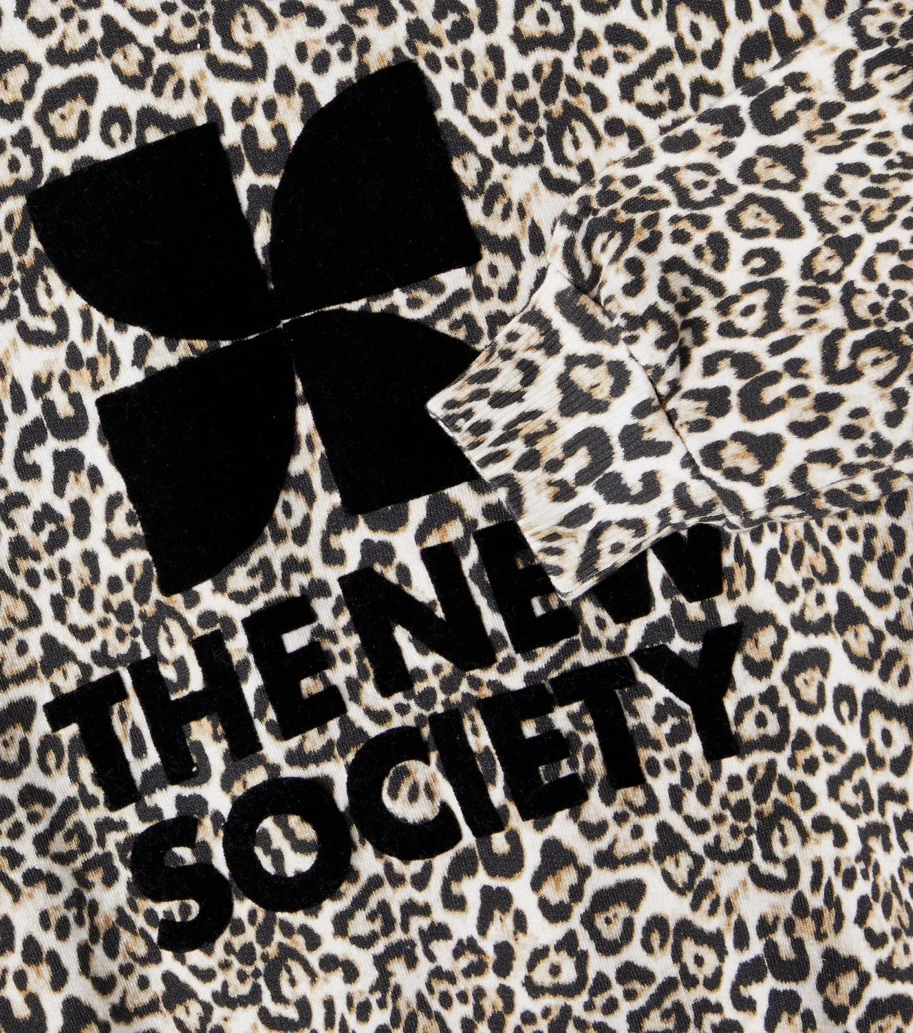 Свитшот с леопардовым принтом The New Society, бежевый — фото 3