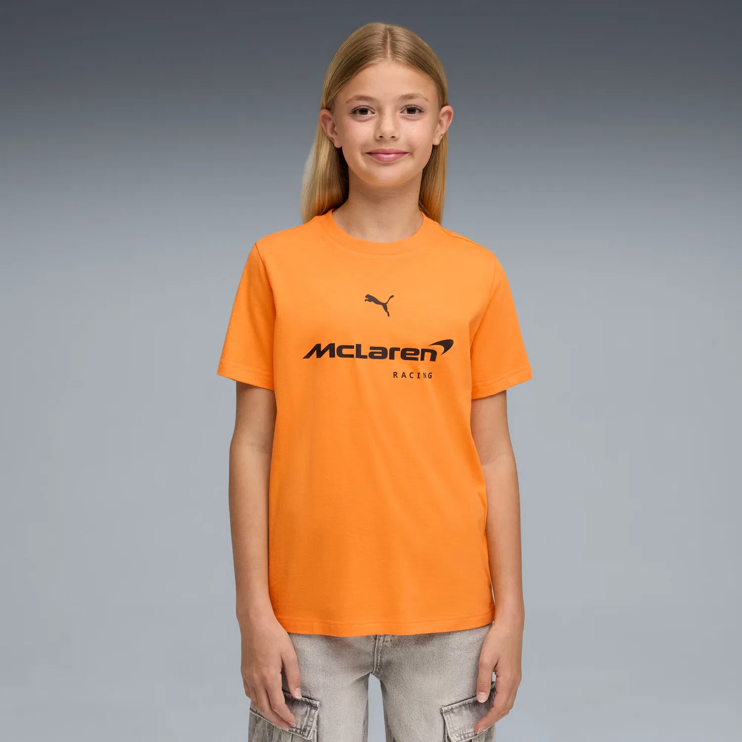 Футболка с логотипом для детей постарше Mclaren Racing Puma, Papaya
