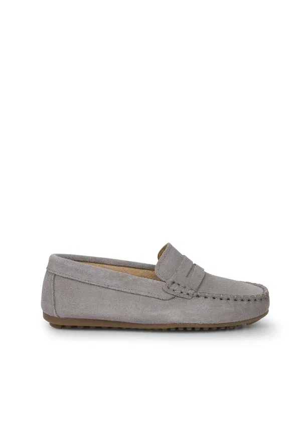 Мокасины кожаные Moccasins Pisamonas Gris claro, серый