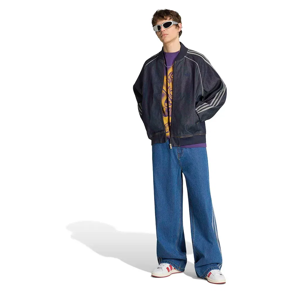 Джинсовая куртка Adidas Originals, синий — фото 4