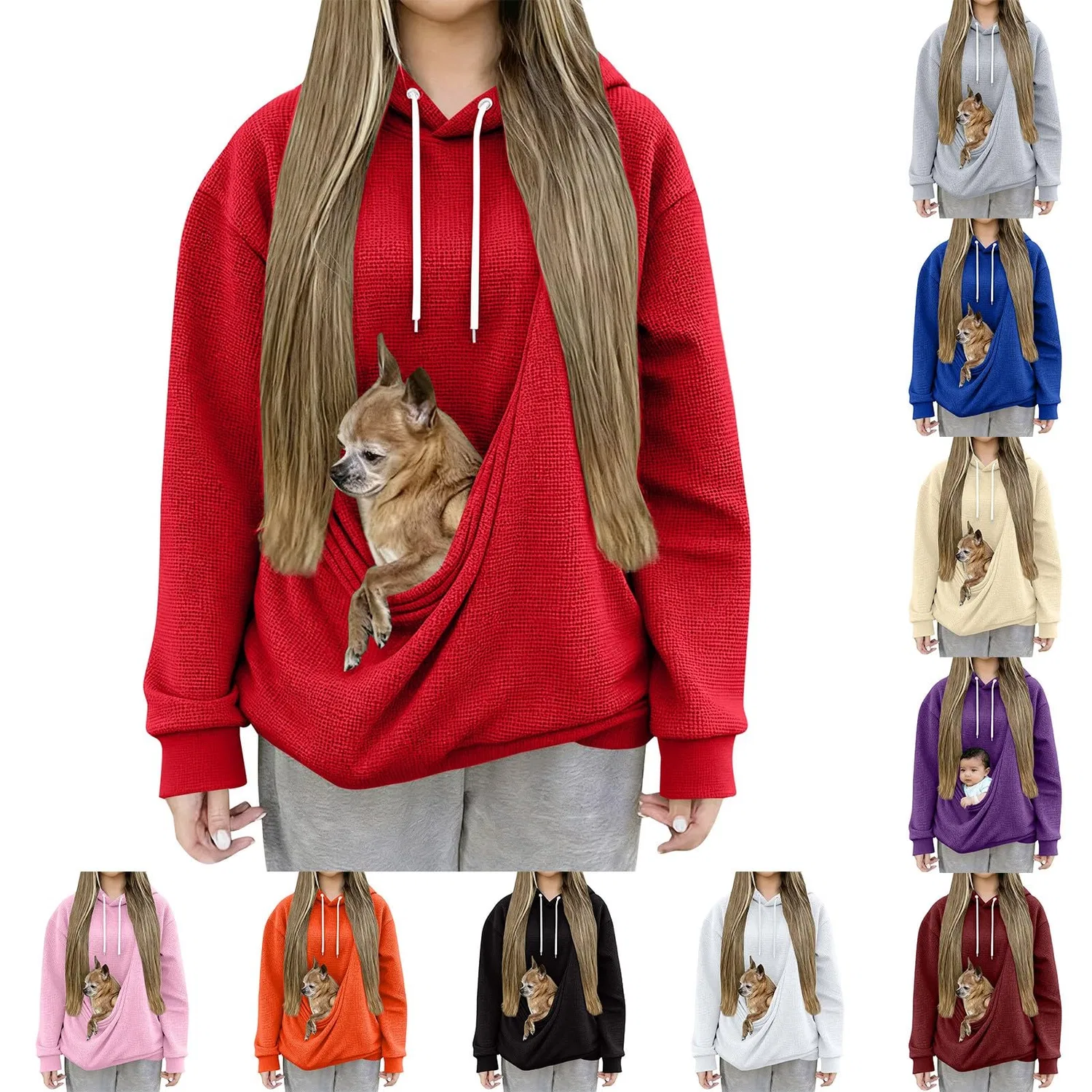Женский худи с карманом-кенгуру Cat Hoodie, Z11 Black