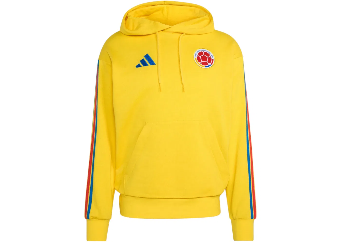 Мужская худи с флисом Colombia DNA Adidas, Impact Yellow