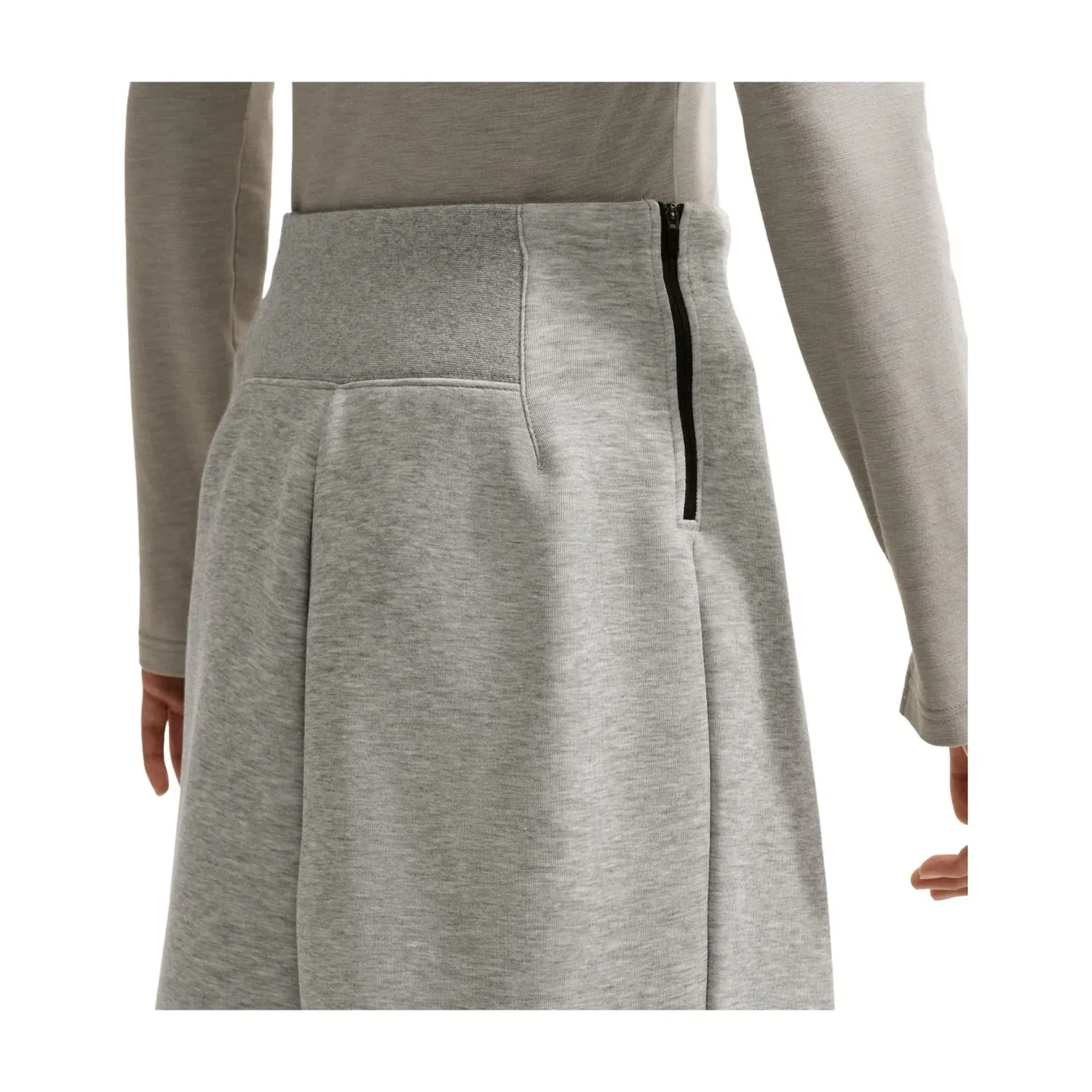 Женские брюки NSW Tech Fleece High-Waisted Pleated Pants Asia Sizing 'Dark Grey Heather' Nike, Dark Grey Heather — фото 4