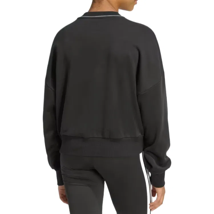 Детский свитшот с V-образным вырезом Adidas, Black/Ecru — фото 4
