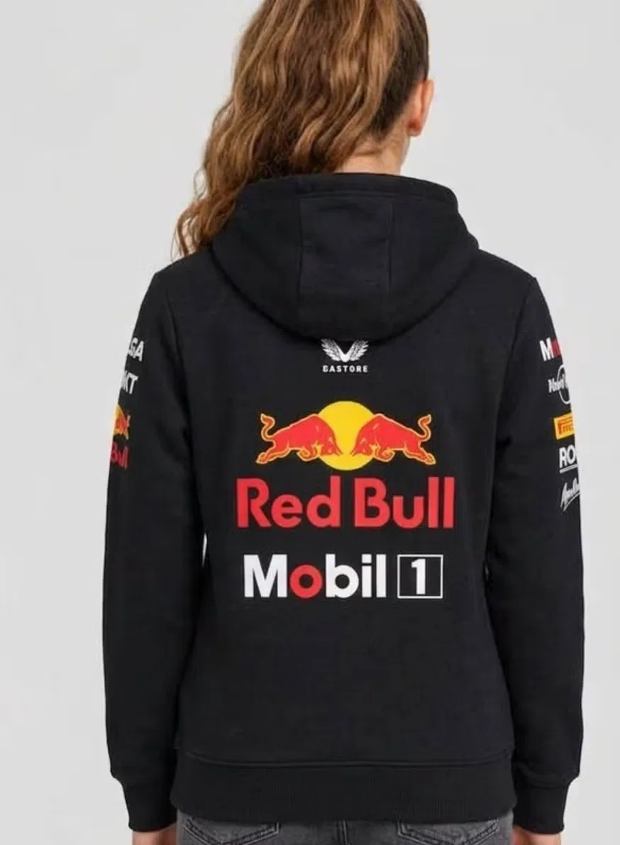 Худи на молнии Red Bull, темно-синий — фото 4