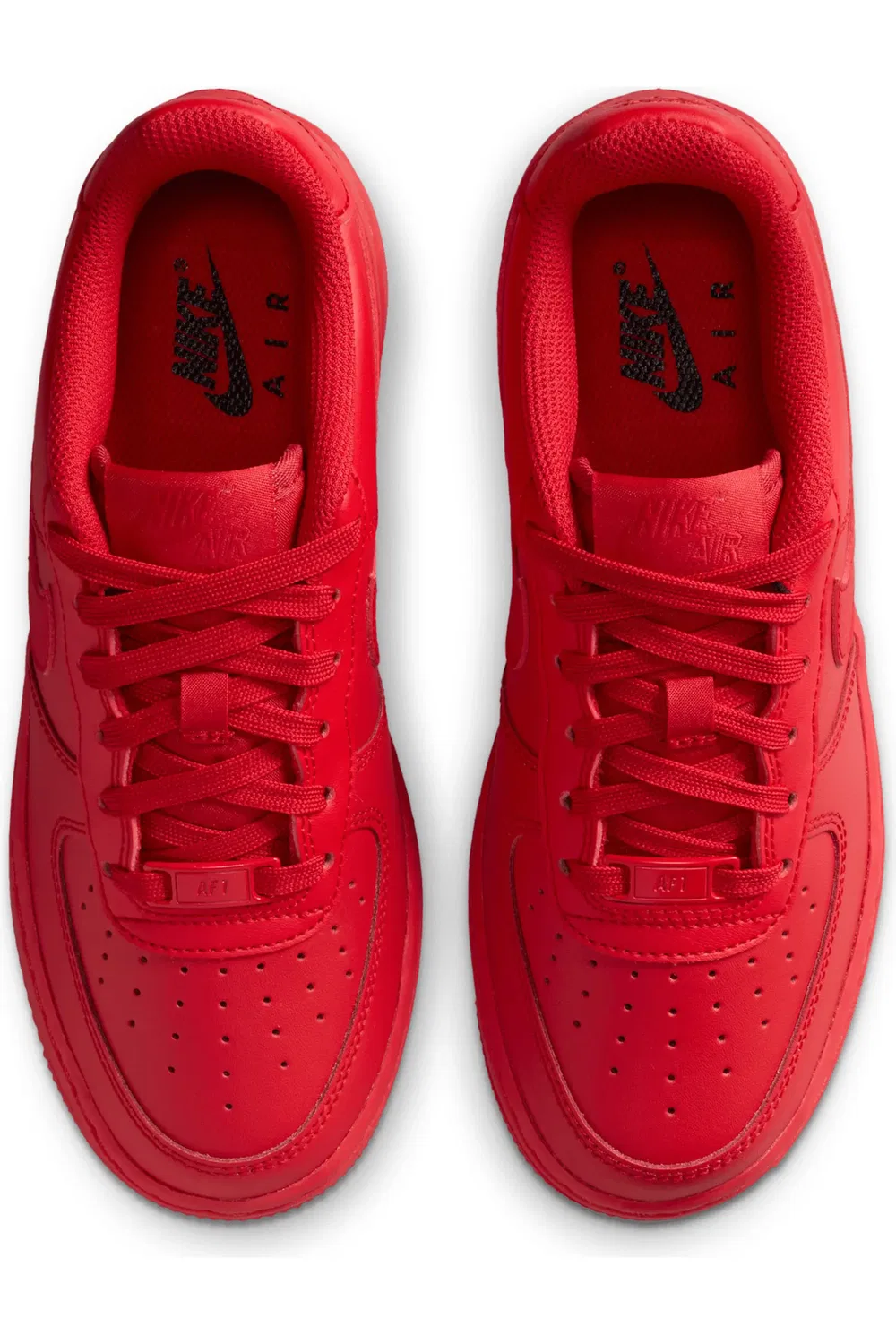 Детские кроссовки баскетбольные Air Force 1 Nike, University Red/Black/Red — фото 3