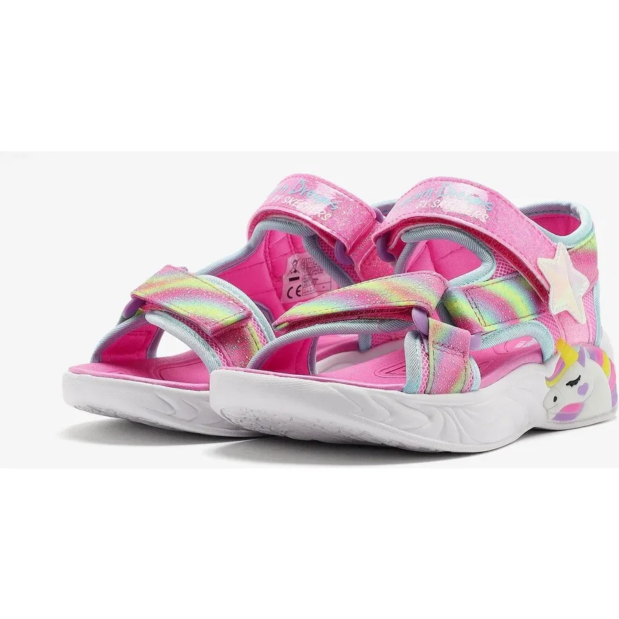 Сандалии с подсветкой Unicorn Dreams Dreamy Unicorns Skechers, Розовый — фото 4