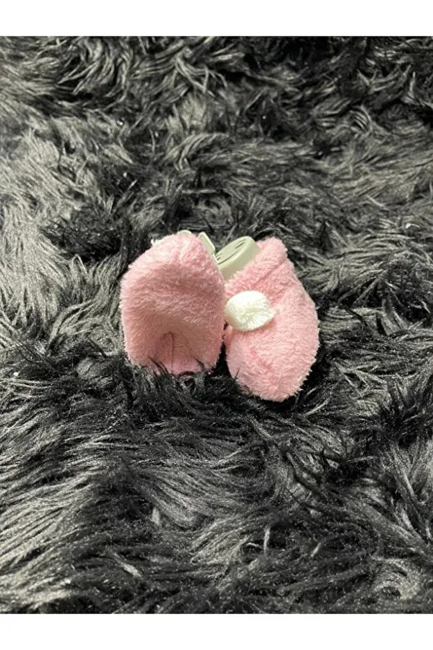 Детские домашние тапочки-носочки с помпонами Casso, Rose Dry — фото 4