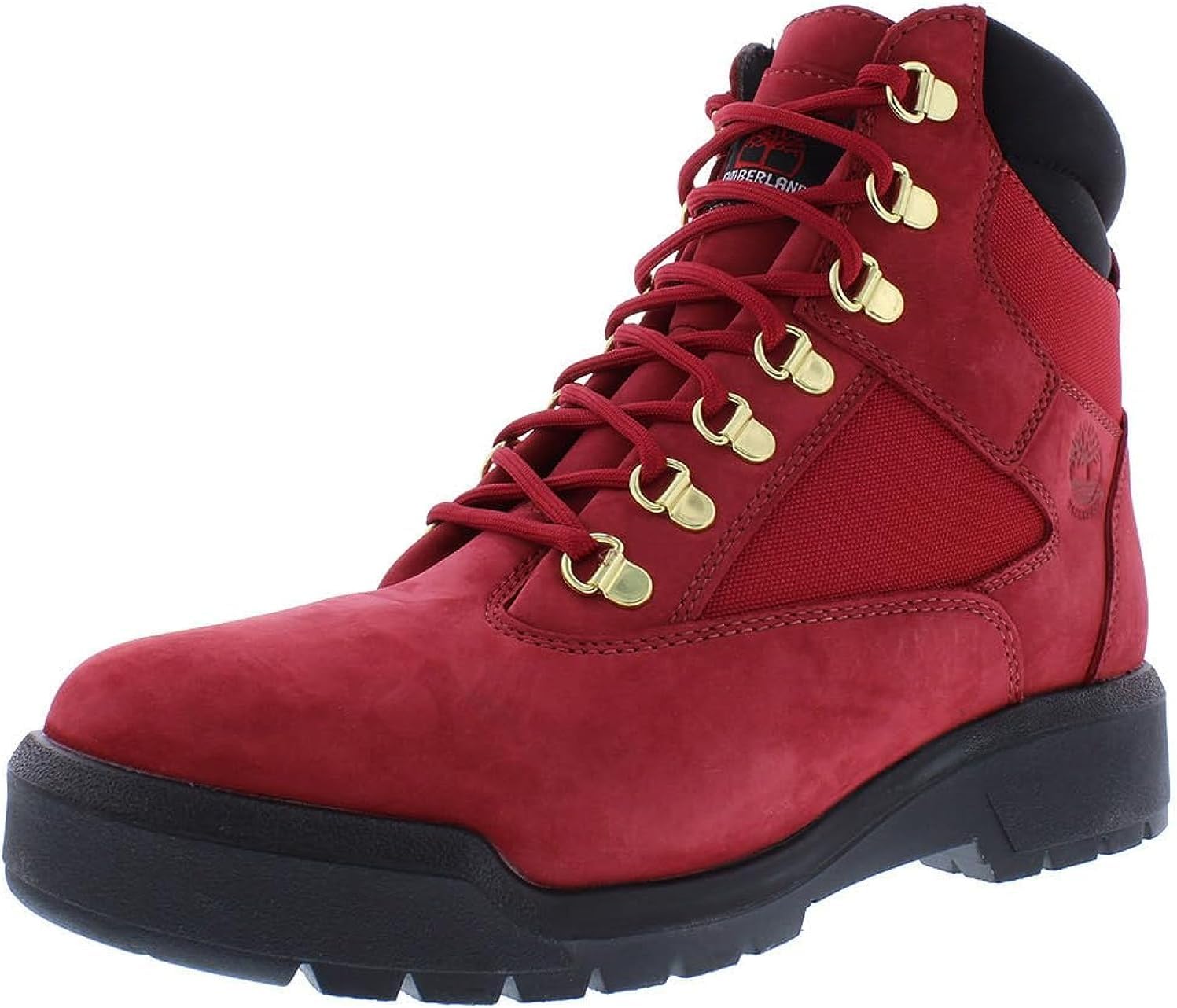 

Мужские водонепроницаемые полевые ботинки Timberland, размер 6, красный/черный