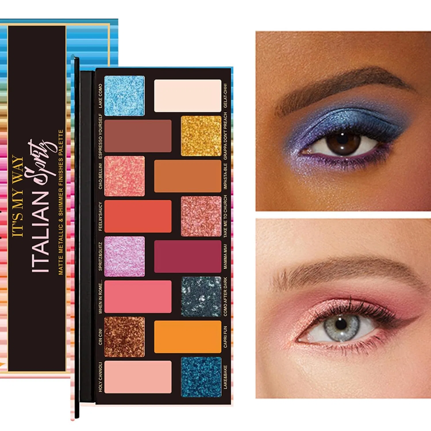 Набор косметики для глаз с 16 цветами теней Wishesmar, Eye Makeup Sets D — фото 4