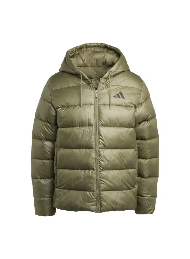 Куртка утепленная с капюшоном Ess sd puf hd j Adidas, оливковый