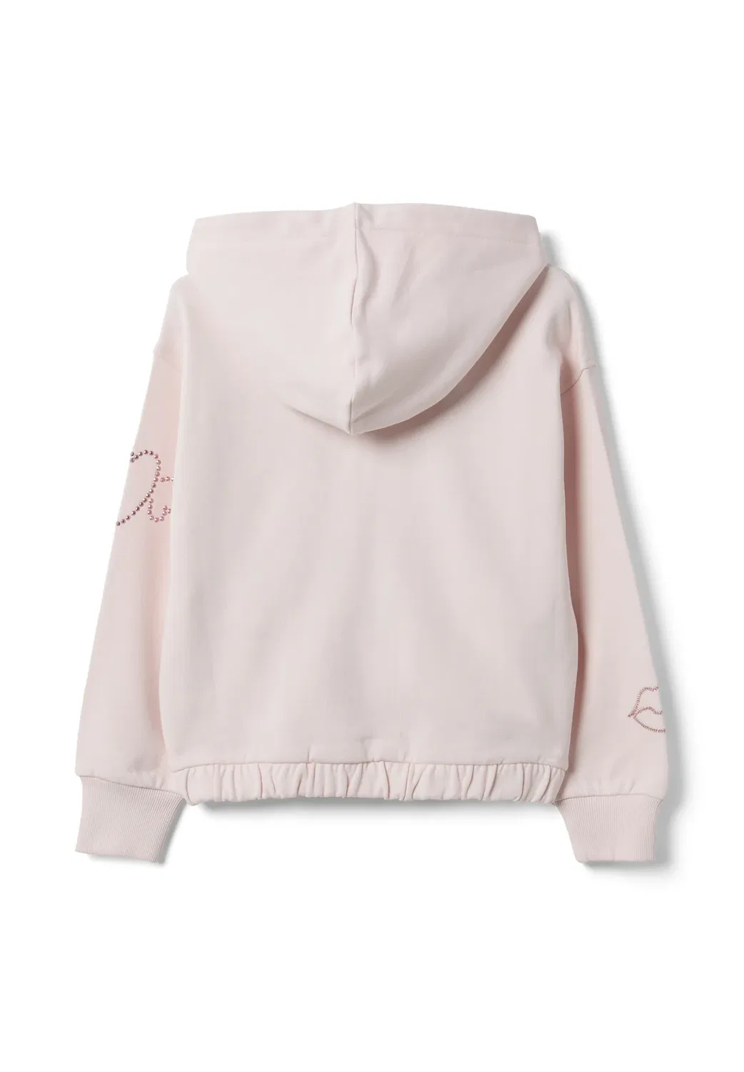 Детская укороченная толстовка с капюшоном на молнии Ovs, Light Pink — фото 2