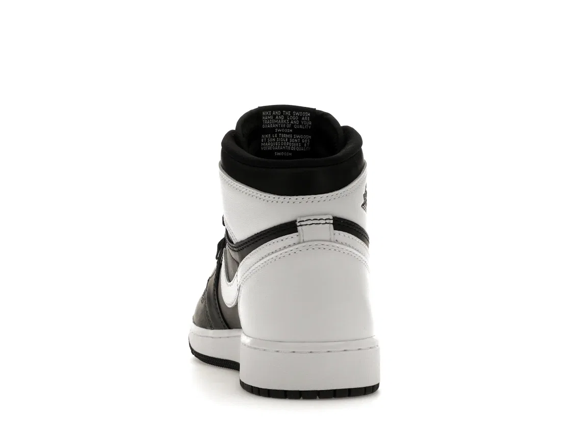 Детские кроссовки с высоким верхом Jordan 1 Retro High OG Jordan, Black/White/White — фото 4