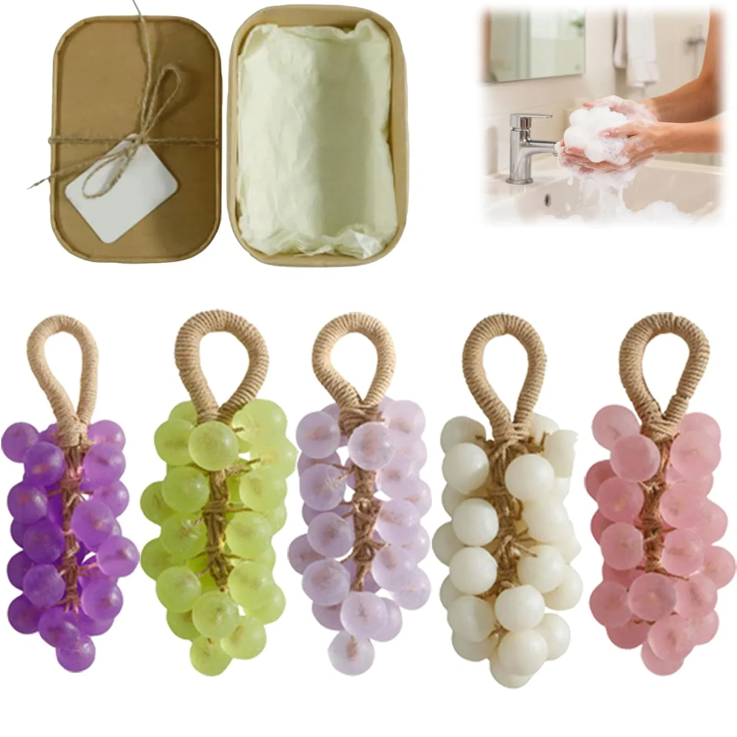 Мыло ручной работы Grape Shape, Generisch, мультиколор