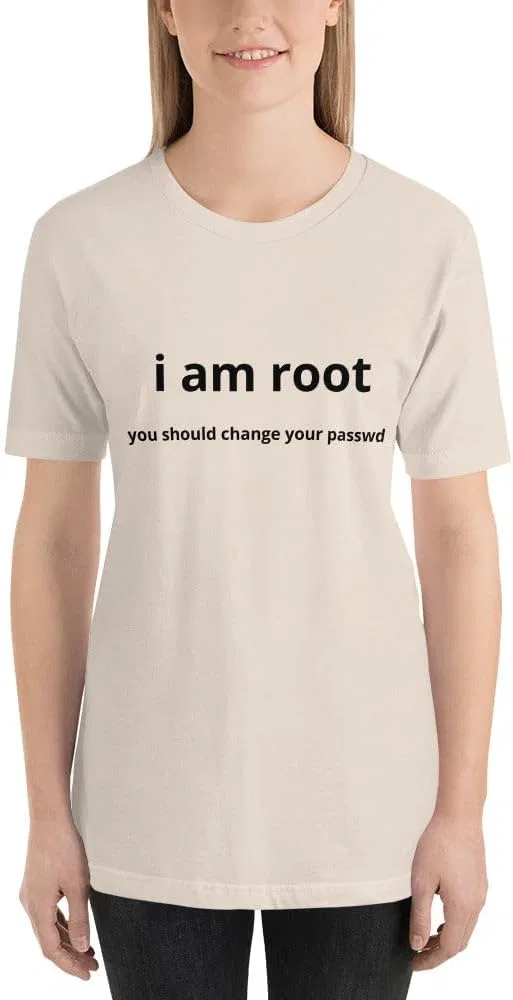 Футболка с принтом I Am Root, Ash — фото 4