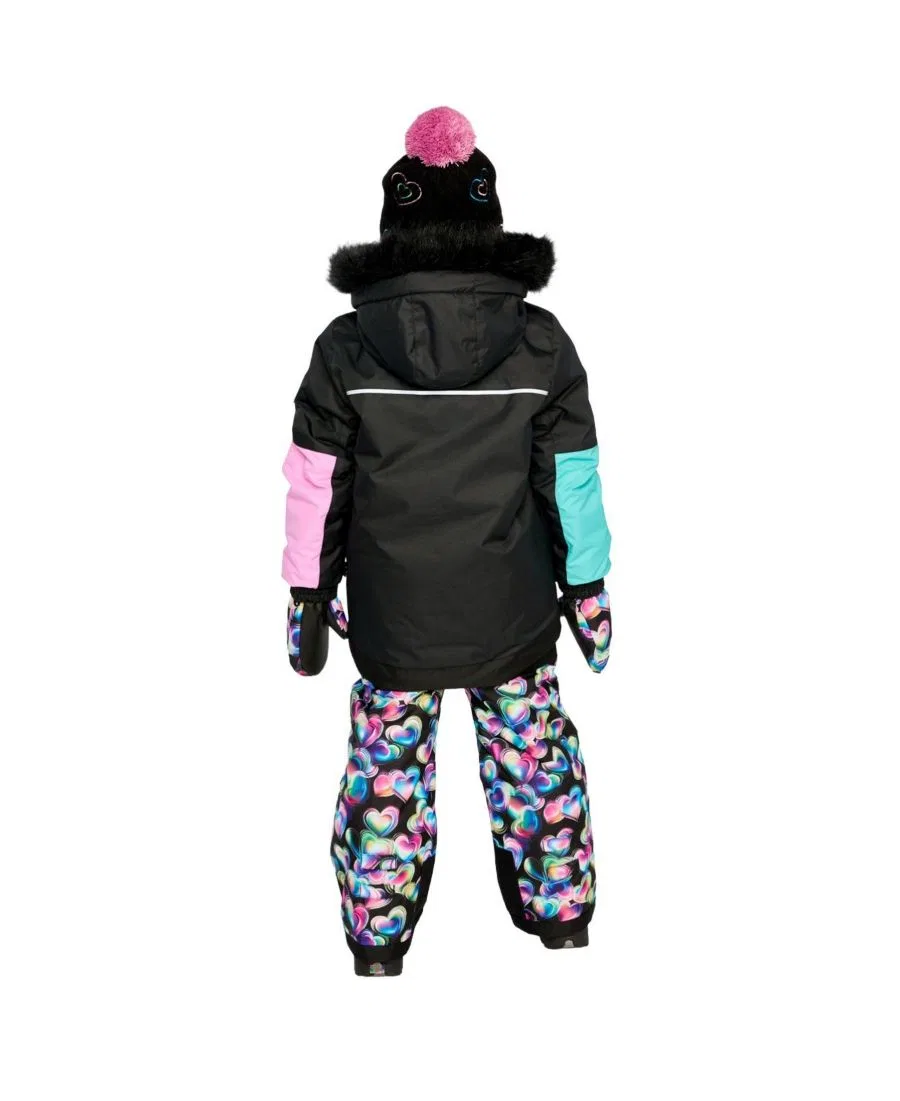 Детский комплект из двух предметов PLAY с принтом Heart Print Deux par Deux, Blue Pink And Black Heart Print — фото 4