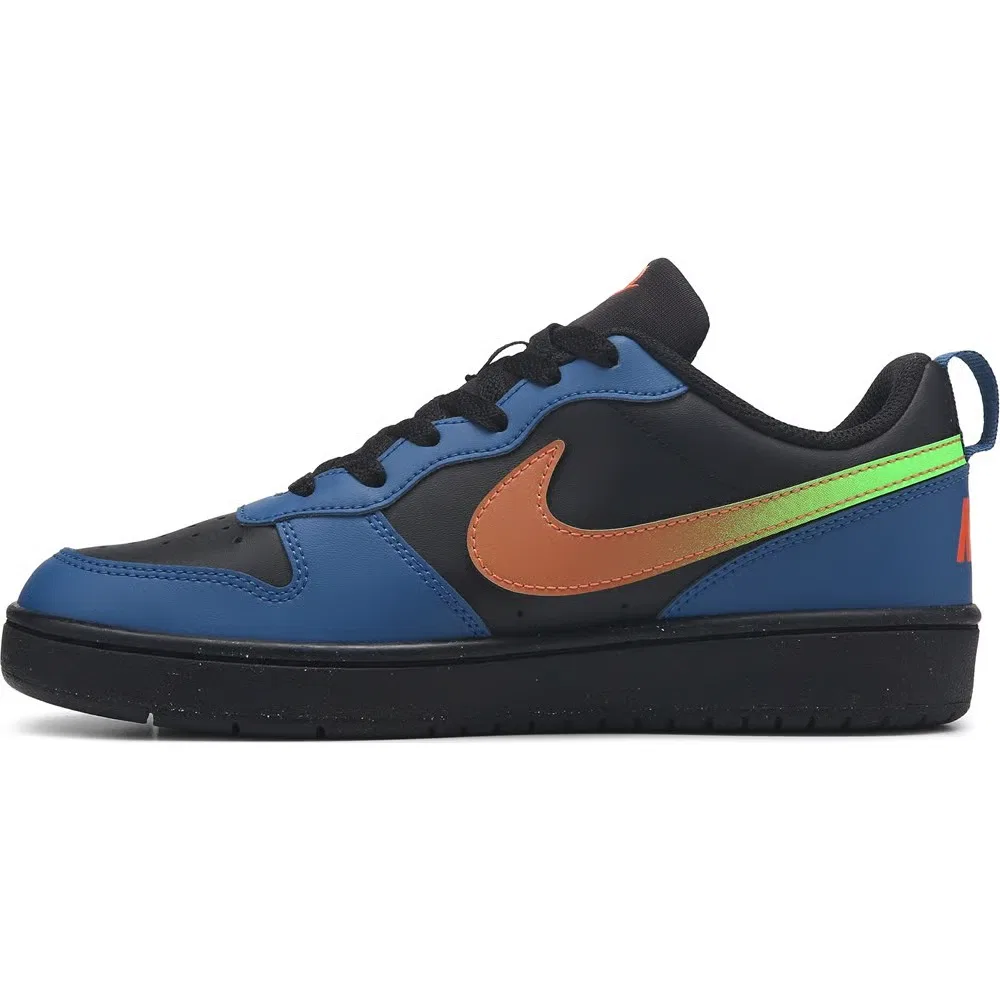 Детские низкие кроссовки Court Borough Recraft Nike, Blue/Orange/Yellow — фото 3