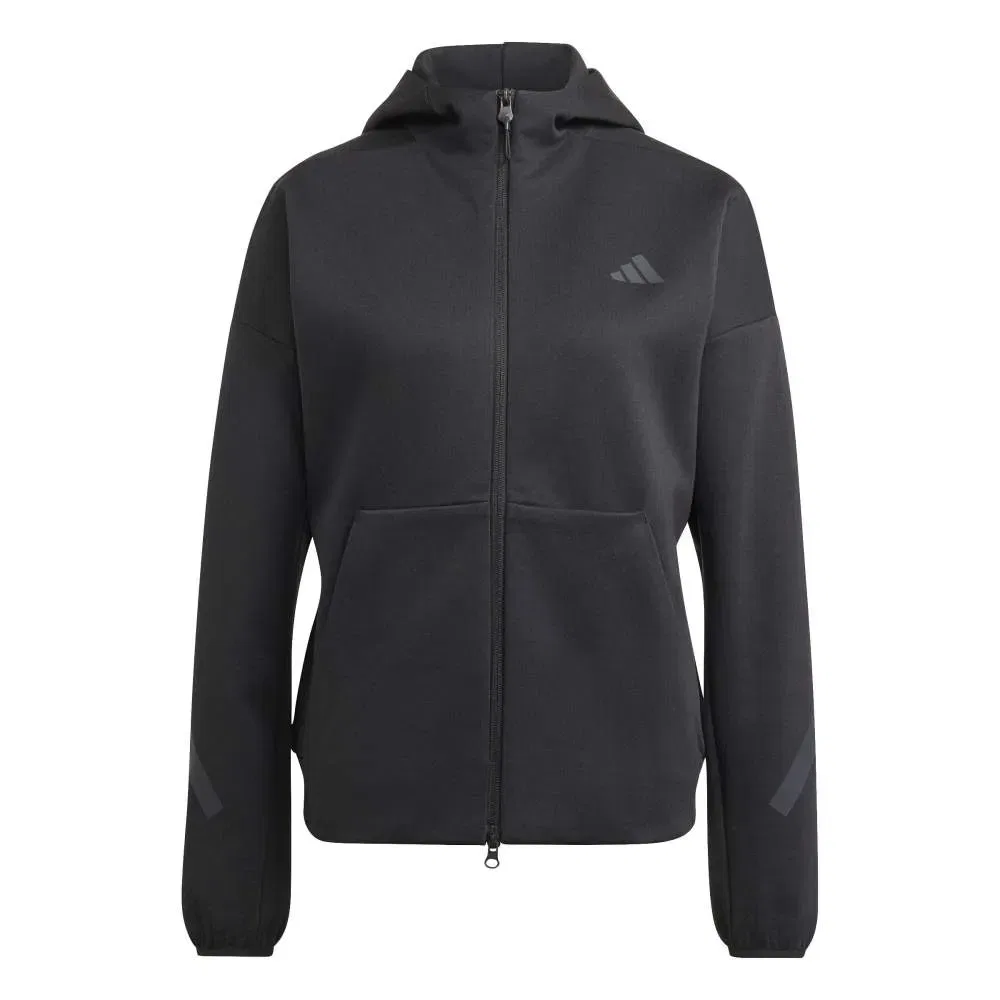 Худи на молнии ZNE Adidas, черный — фото 3