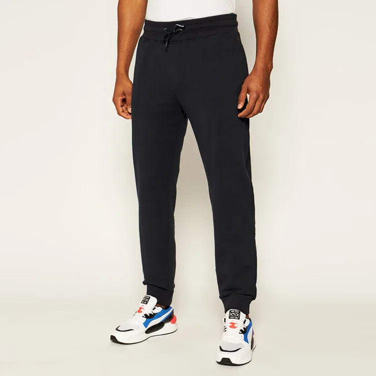 Трикотажные спортивные штаны, модель с манжетами, EMPORIO ARMANI, Navy Blue — фото 3