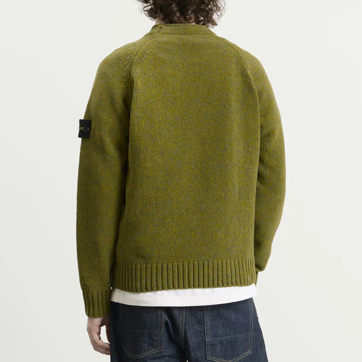 Джемпер из хлопкового футера Mouline Cotton Chenille Stone Island, Cactus Melange — фото 3
