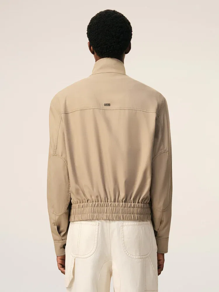 Куртка Harrington, Beige Taupe AMI PARIS — фото 4