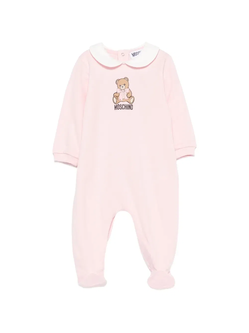 Пижама «Мишка Тедди» с воротником Питера Пэна Moschino Kids, розовый