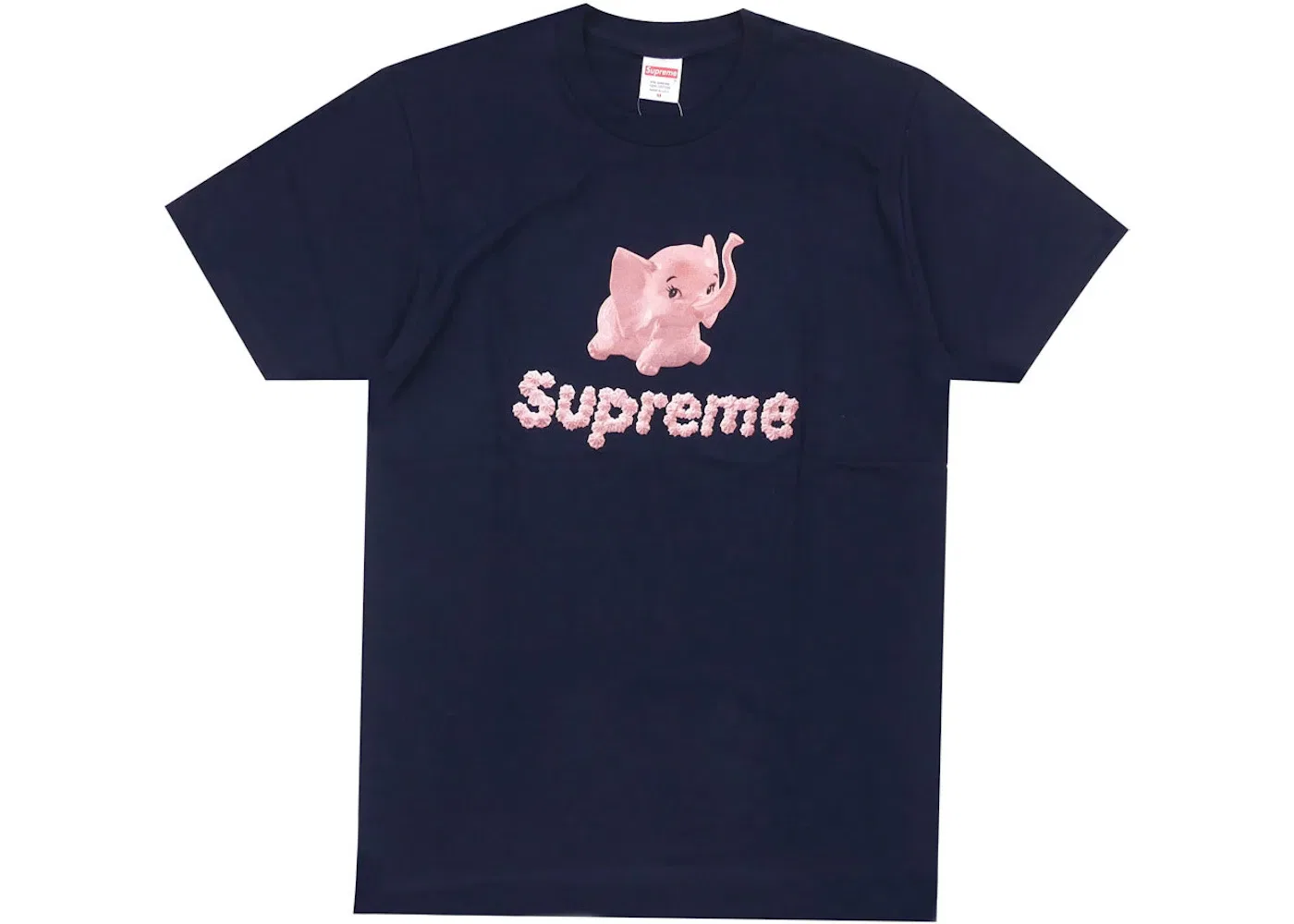 Мужская футболка с принтом Supreme Elephant Tee, темно-синий