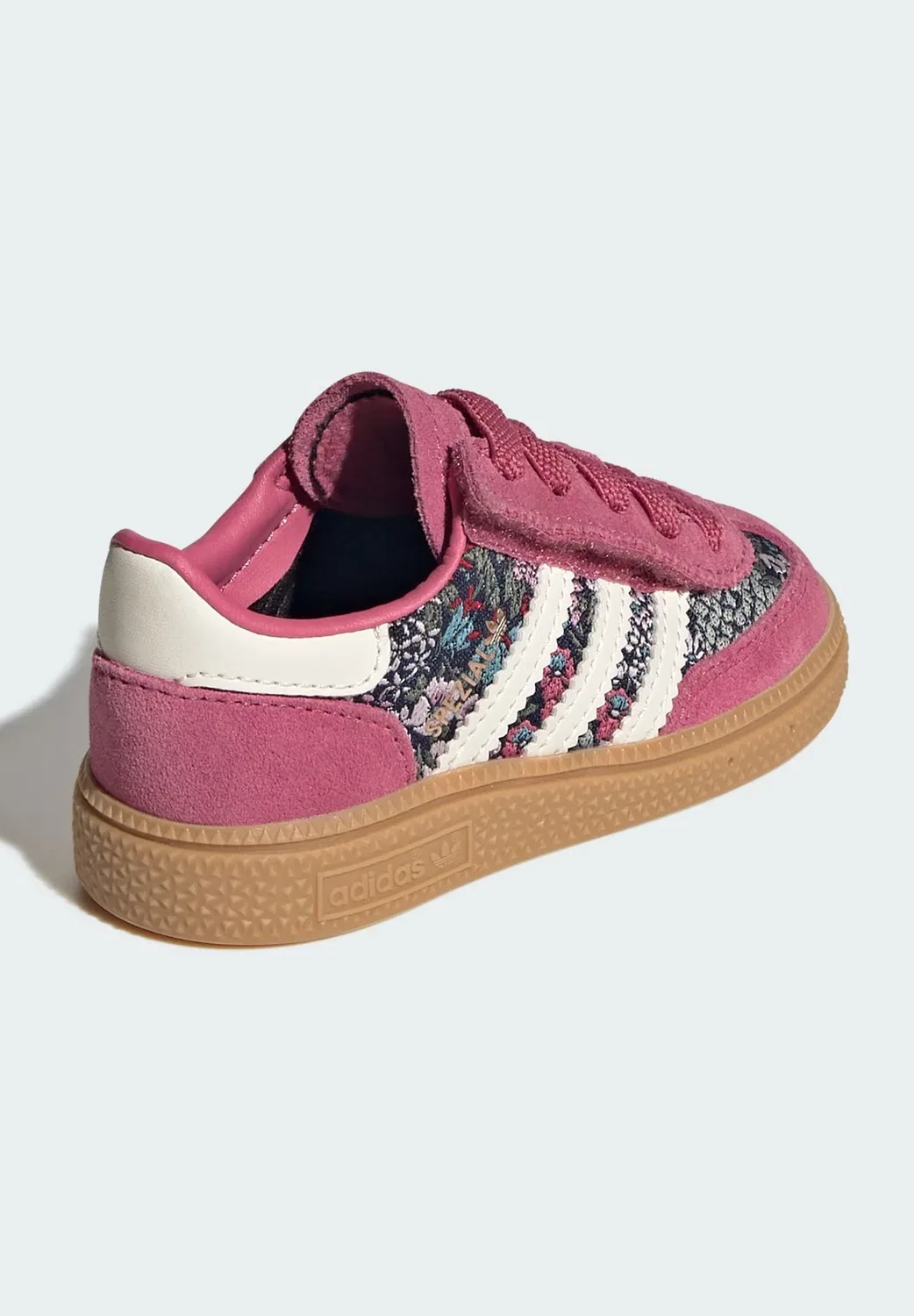 Кроссовки Adidas Liberty Handball Special Comfort с эластичной шнуровкой, унисекс - детская обувь Adidas Originals, Dual Magenta Cream White Gum — фото 4