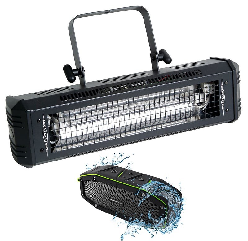 

Стробоскоп со звуковым датчиком и динамик DJ Mega Flash DMX, 800 Вт