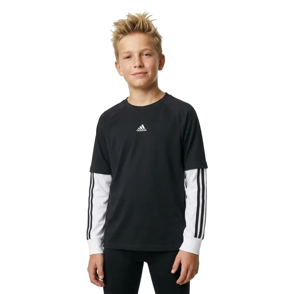 Футболка с длинным рукавом Street Jam 2in1 Adidas, черный — фото 2