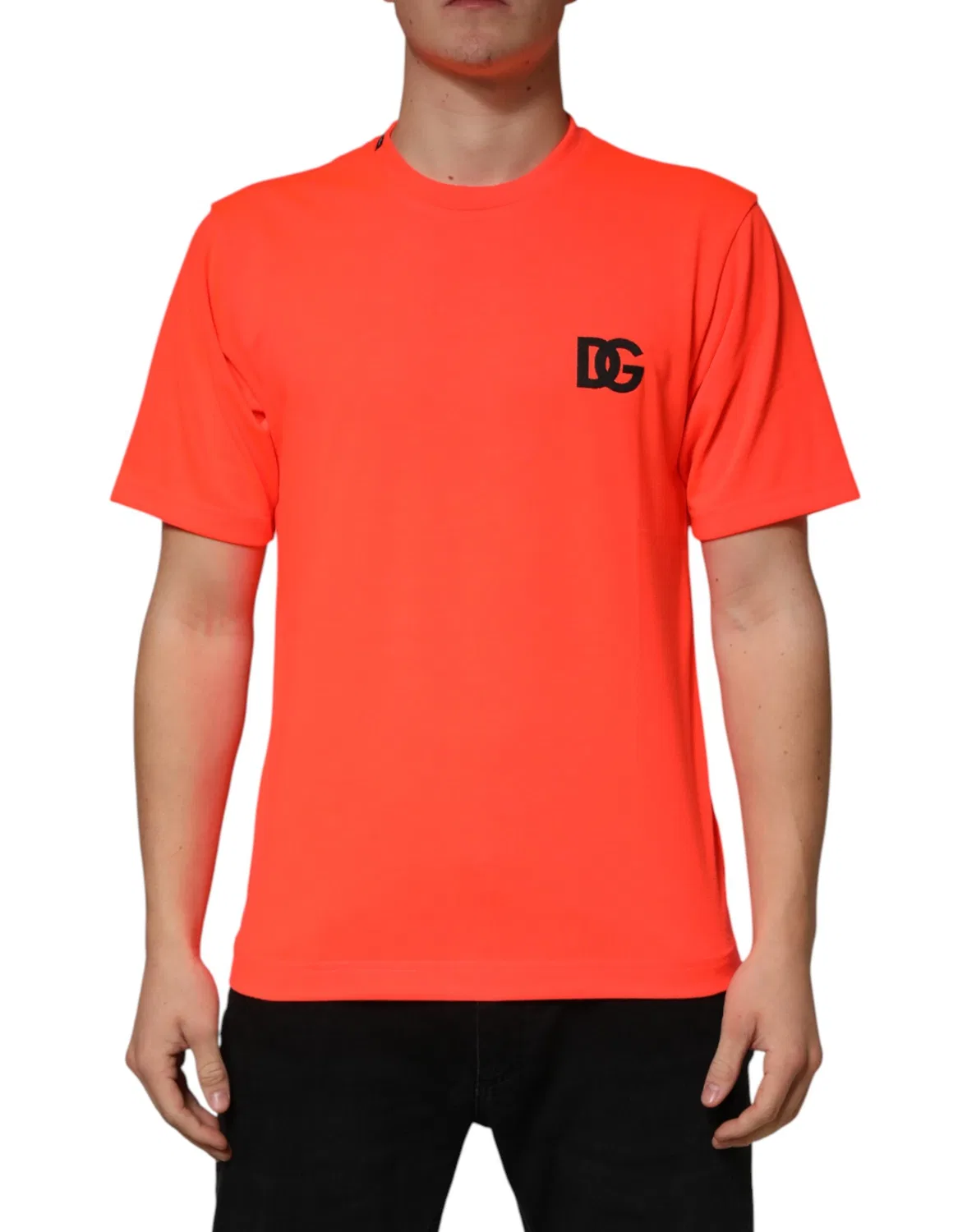 Мужская футболка с коротким рукавом Crew Neck Dolce & Gabbana, Neon Orange