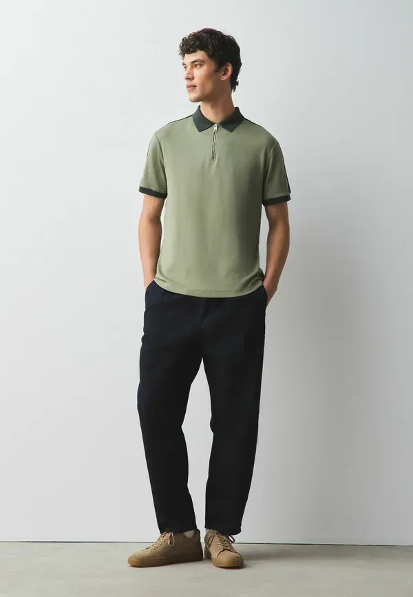 Поло хлопковое Regular Fit Next, Khaki Green, зеленый/хаки — фото 2
