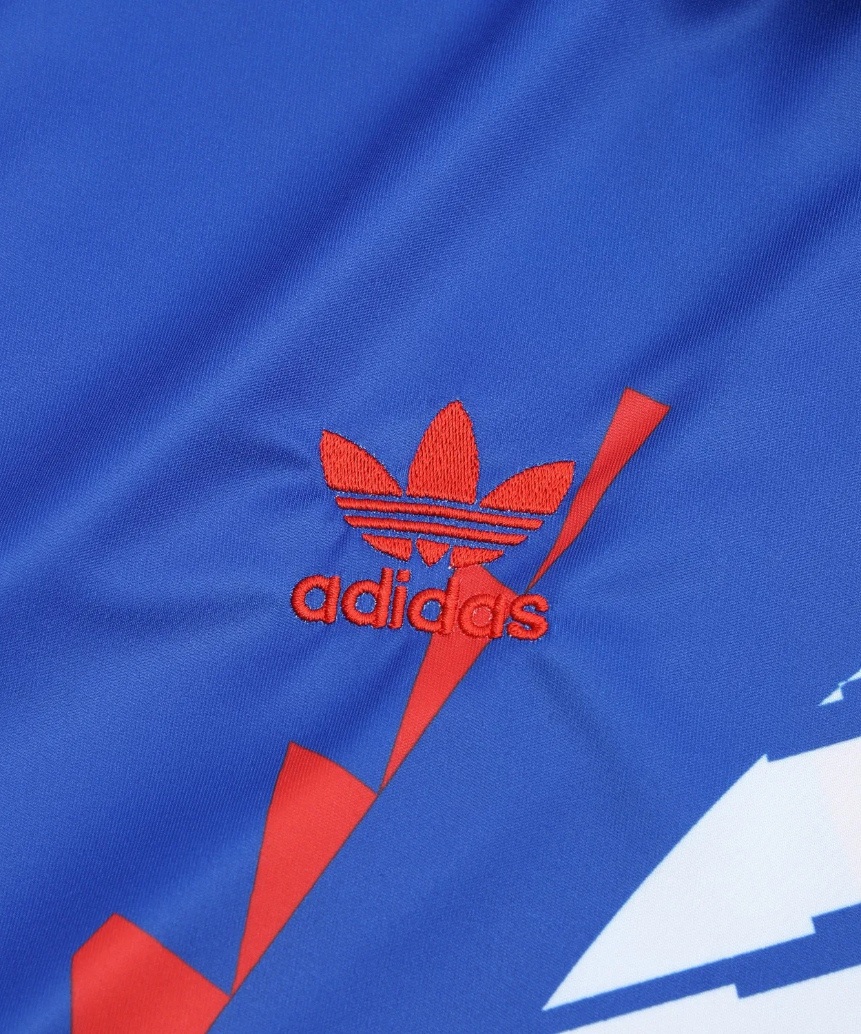 Мужская футболка с V-образным вырезом и шнурком-кулиской Japan Reconstructed Bringback Jersey Adidas Originals, Blue — фото 4