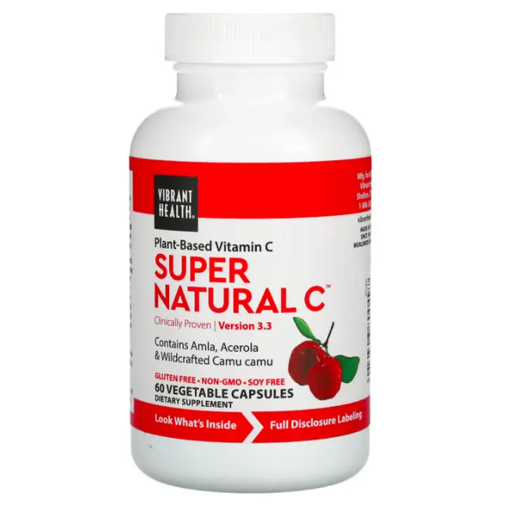 

Витамин C Vibrant Health 1000 мг, 60 капсул