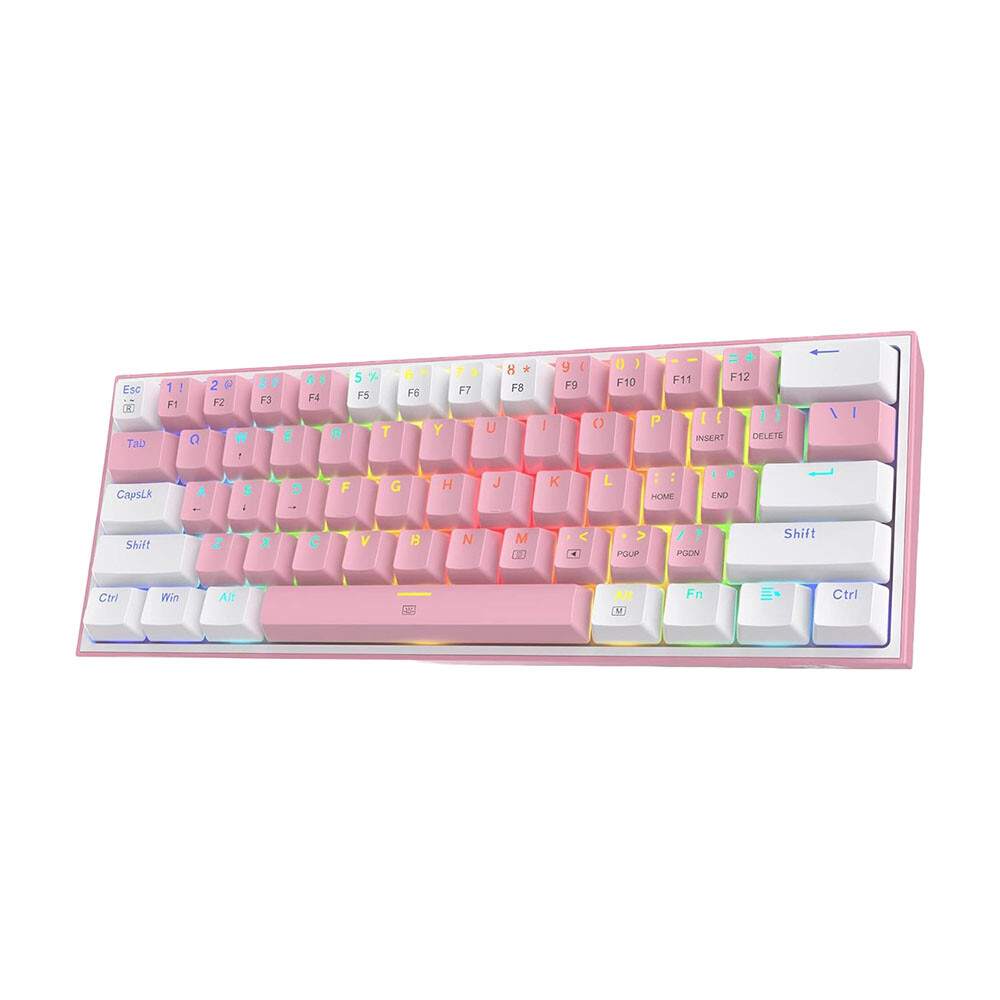 

Клавиатура игровая Redragon Fizz K617, Red, розовый/серый, английская раскладка